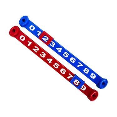 Imagem de Colaxi 2 peças contadores de pontuação de pebolim futebol de mesa marcadores de pontos acessórios de liga rastreamento para futebol de mesa bilhar placas de