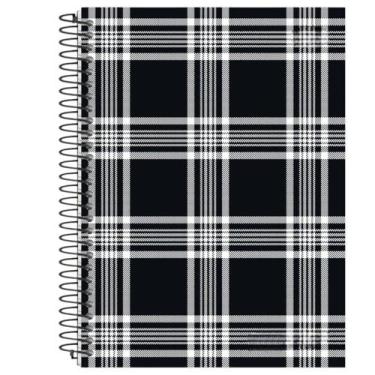 Imagem de Caderno Capa Dura Flat 10 Matérias 160 Folhas Espiral Preto - PanAmeri