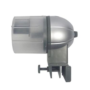 Imagem de Liusj JUnst Alimentador automático para peixes de aquário, dispensador de alimentos para peixes, cilindro, máquina de alimentação de peixes, para fim de semana, férias, super fácil de operar