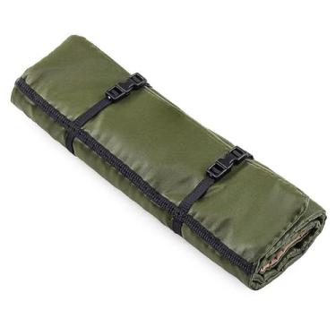 Imagem de menolana Simulação de saco de dormir RC Acessórios para carro Compacto dobrável Substituição Miniatura Esportes Bolsas de viagem Bagageiro para 1/10, Verde