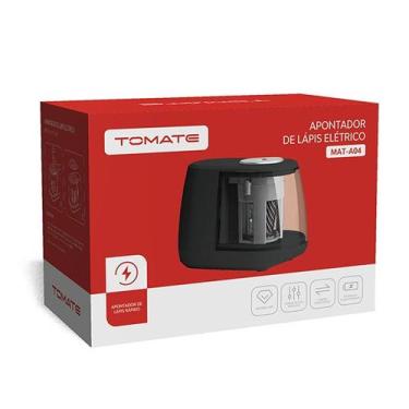 Imagem de Apontador de Lápis Elétrico Tomate Mat-A04 - Eficiente e Prático para 