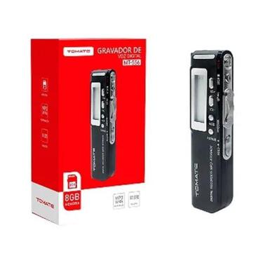 Imagem de Gravador de Voz Digital 8GB Tomate MT-556 - Alta Qualidade e Versatili