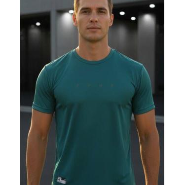 Imagem de Camiseta Térmica Academia Dry Fit, Poliamida Uv - Fyne Fit, Verde, Lis