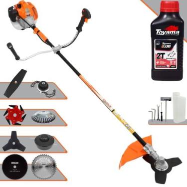 Imagem de Roçadeira Completa À Gasolina Vulcan VR520H 52cc 2,5HP 10000rpm C/ 8 O