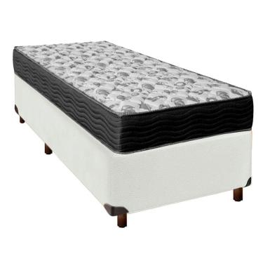 Imagem de Colchão Solteiro D33 + Box Branco - Iso100 Ortobom