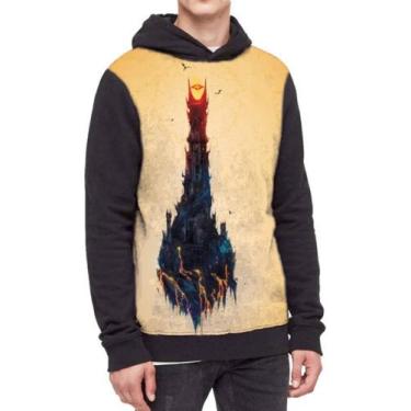 Imagem de Moletom Com Capuz Lord Of The Rings Mordor Ref:734 - smoke, Preto, GG