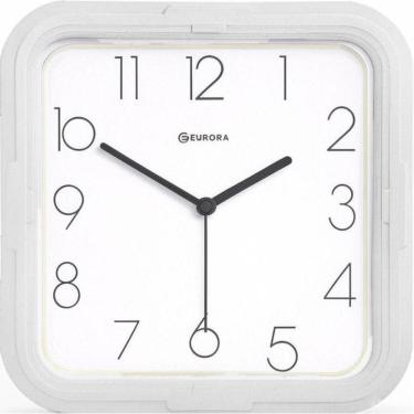 Imagem de Relógio De Parede Eurora Ref: 6550-141 Branco Quadrado