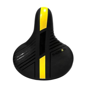Imagem de menolana Selim de bicicleta ergonômico antiderrapante para bicicletas de estrada de montanha, almofada confortável para assento de bicicleta, acessórios para, Amarelo