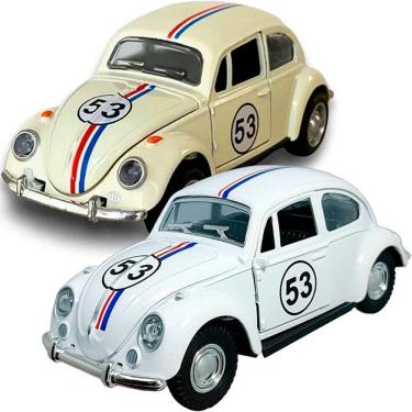 Imagem de Miniatura Fusca Herbie Fricção Colecionável Metal Kit 2pçs