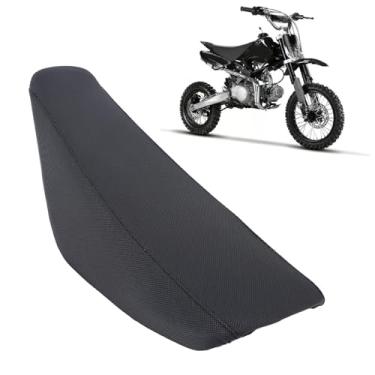 Imagem de Asixxsix Banco de espuma alto e plano para motocicleta, com design à prova de sol, absorção de impacto e respirável, para motos de trilha, off-road, motocross e scooters XR50, 50, 90, (BLACK)