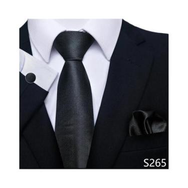 Imagem de Conjunto De Gravata Floral Verde Para Homens Com Abotoaduras E Lenço D