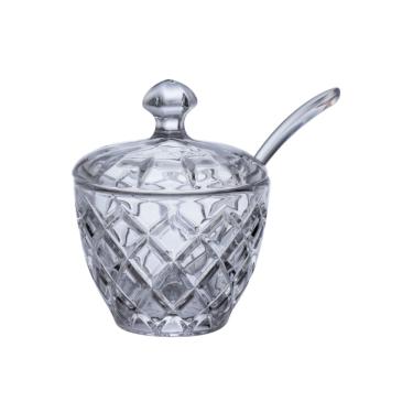 Imagem de Açucareiro Vidro Encanto TR - Charmoso e Prático