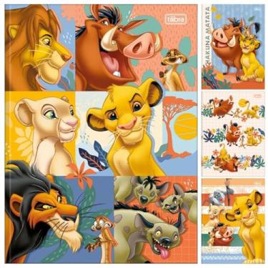 Imagem de Kit C/ 4 Caderno Rei Leão TILIBRA Universitário BROCHURA - 80 Folhas