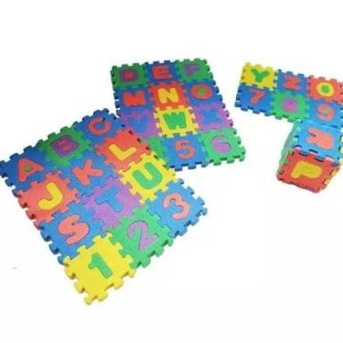 Imagem de Tapete Eva Educativo 36 Pecas Abc Numero Alfabeto 12x12cm 7mm - 20 com