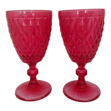 Imagem de Par de Taça Para Água Suco Vidro (Vermelha Verre 240 ml)