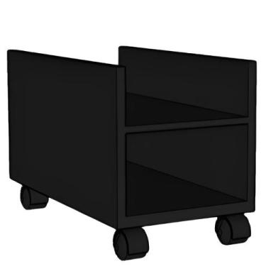 Imagem de Suporte para CPU e Estabilizador de Nobreak em MDP com Rodinhas Portát