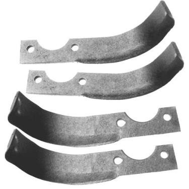 Imagem de Kit com 4 Lâminas Enxada Rotativa Tratorito Branco B4t 6,5cv / Bd 5cv 