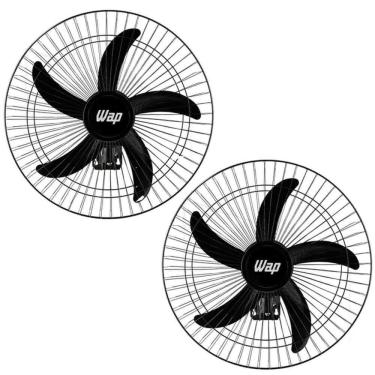Imagem de Kit2 Ventilador De Parede Wap Rajada Pro60 Turbo 5 Pás Bivol