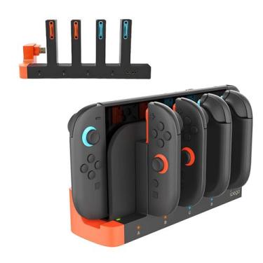 Imagem de Dock Base Estação de Carregamento 4 Controle Para Nintendo Switch 2 Jo