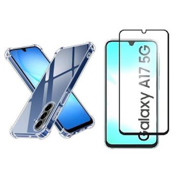 Imagem de Capa Capinha Case Anti Impacto + Pelicula vidro 3D Samsung Galaxy A17 