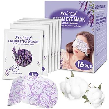 Imagem de Pacote com 16 máscaras de vapor para olhos secos, máscara para olhos quente de spa (lavanda)