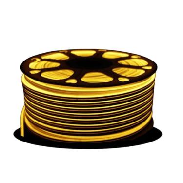 Imagem de Mangueira Led Neon Amarelo Âmbar 100m 110v + Conectores