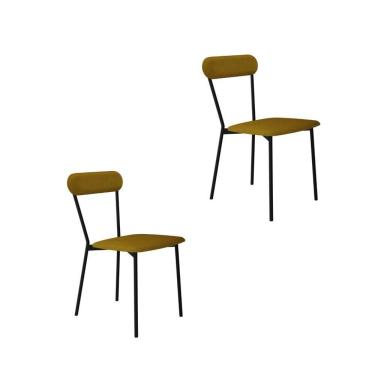 Imagem de Cadeira Vintage Emília Fixa C-4 Pes 450 X 505 X 810 Mm C-2 Un.cy Mostarda Mostarda City