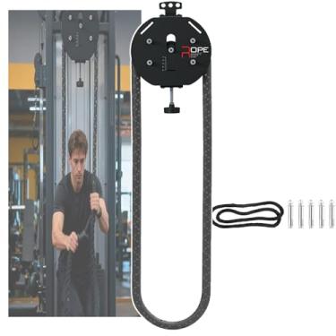 Imagem de CNAOHGHN Treinador De Corda Infinita, MáQuina De Treino De Corda Infinita Para Casa, MáQuina De Corda De Puxar Para Academia, Com ResistêNcia AjustáVel + Corda De Nylon De 158''