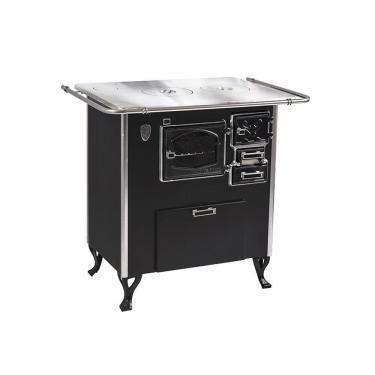 Imagem de Fogão A Lenha /forninho Esq Preto Fornos Pinhal Alumínio N1