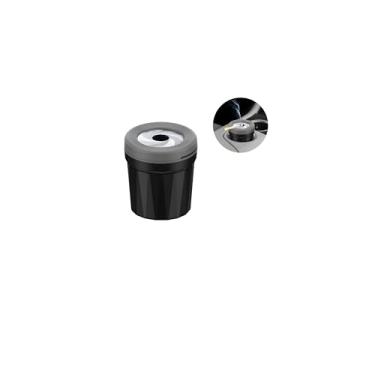 Imagem de Sandfren Cinzeiro de carro com tampa, mini lata de lixo de cigarro de veículo extinta à prova de cheiro, à prova de vento, giratória, à prova de vento, cinzeiro automotivo destacável sem fumaça para