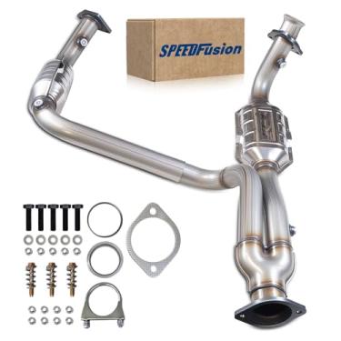 Imagem de SPEEDFusion Conversor catalítico adequado para Chevy Silverado 1500/Avalanche/Suburban/Tahoe, GMC Sierra 1500/Yukon XL 4.3L 4.8L 5.3L Catalytic Converter adequado para 1999 2000 2000 2001 2002 2002
