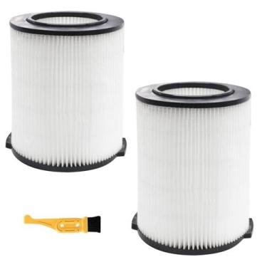Imagem de Pacote de 2 filtros de reposição para Shop Vac Wet Dry 18-75L e Husky 