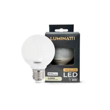 Imagem de Lâmpada Mini Balloon Bolinha LED E27 8W Bivolt - Luminatti