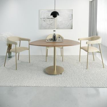 Imagem de Cadeira De Jantar Joy Boucle Verde Alga Est.champ