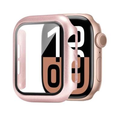Imagem de Case acrilico para Apple Watch Séries 10 42 - tela vidro - Genérica