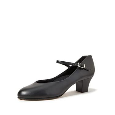 Imagem de Capezio Tênis de dança feminino Student Footlight, Preto, 7.5 Wide