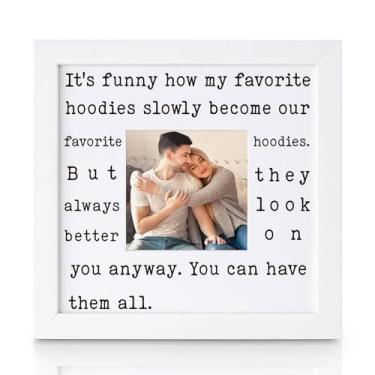 Imagem de THYGIFTREE Presente engraçado de Dia dos Namorados para sua namorada, esposa, de namorado, marido, romântico, aniversário, lembrança, moldura sentimental, fofo, presente "I Love You"