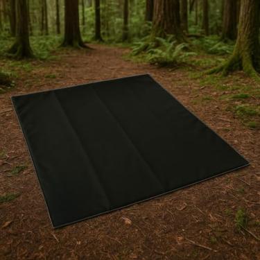 Imagem de Manta Impermeável Dobrável | Ideal para Trekking, Camping, Trilha, Moto Camping e Aventura Outdoor 135x135cm(Preto)