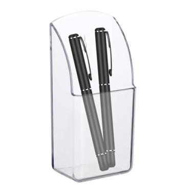 Imagem de Organizador de acrílico para controle remoto | Suporte organizador de parede de acrílico - Organizador de mídia transparente, suporte de telefone multiuso transparente para parede