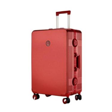 Imagem de Mala, bolsa de transporte, moda feminina, trava redonda, rodízios duplos, rotação de 360 graus, tipo E, resistente a choques, grande, anti-roubo, bagagem de mão, viagem, viagem de negócios