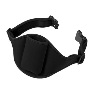 Imagem de Bolsa de cinto para microfone, bolsa de armazenamento de microfone fitness, cintura de alto-falante multifuncional resistente para atividades de dança de teatro, Preto, Refer to description, Unissex