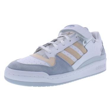 Imagem de adidas Tênis masculino Forum Low, Azul halo/laranja brilhante/branco-nuvem, 42