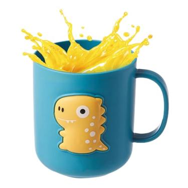 Imagem de Copo para Escova de Dentes | 400 Ml Dinossauro Inquebrável Para Beber | Copo Para Enxaguatorio Bucal - Para Criancas, Bebes, Meninos, Meninas, Casa, Cozinha, Banheiro, Leite E Suco