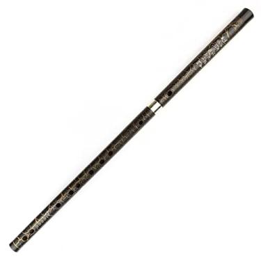 Imagem de Flauta de bambu de sopro de madeira instrumento musical chinês tradicional Dizi flauta horizontal para iniciantes (cor: D)