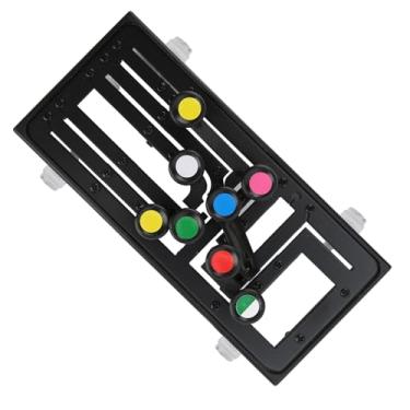 Imagem de Matybobe Sistema de Aprendizagem de Guitarra Auxiliar de Ensino Folk Ukulele Acorde Treinamento Aplicável Iniciante (Preto)