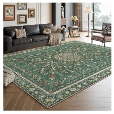 Imagem de SPXMQSS Tapetes para sala de estar, tapete lavável para quarto, macio e antiderrapante, resistente ao desgaste para quarto, sala de jantar, cabeceira, corredor A 200 x 300 cm