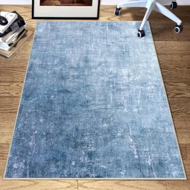 Imagem de Tapete de cadeira de escritório, 91 cm x 121 cm antiderrapante tapete de cadeira de mesa para piso de madeira, tapete de piso baixo e fácil de deslizar para cadeira de escritório, tapete de cadeira de