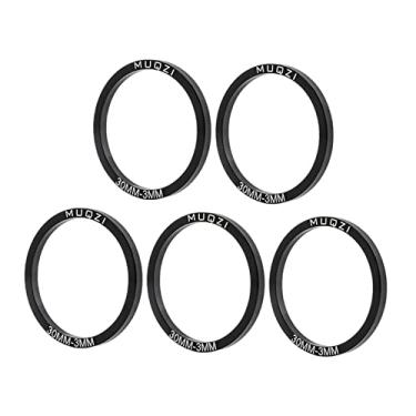 Imagem de Milageto Junta de suporte inferior de MTB, arruela de pedivela de espaçador de liga de alumínio para mountain bike de, 30MM T3MM