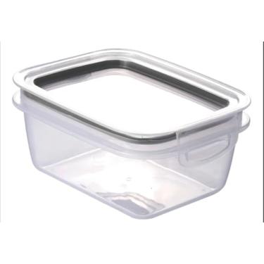 Imagem de Pote Hermético de Plástico Trava Mais Para Alimentos Com Vedação de Borracha (550ml)