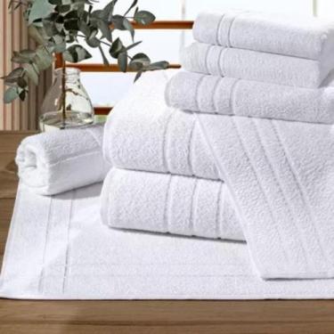 Imagem de Toalha de Piso Silver 380g/m² 50cm x 70cm Lufamar Branco, Branco